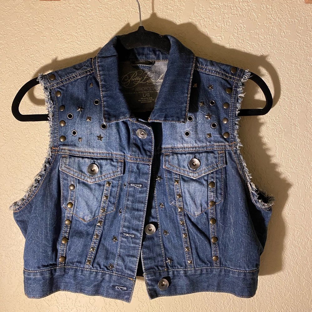 Pretty Little Liars Cropped Jean Jacket Vest